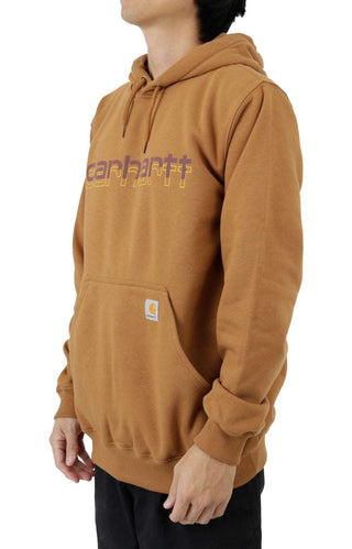 (105679) Rain Defender Loose Fit Midweight Logo Graphic Sweatshirt - Carhartt Brown