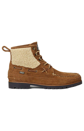 (812878122001) Ranger Mid Suede & Faux-Shearling Boots - Teak