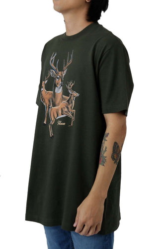 Pioneer Graphic T-Shirt - Dark TImber/Three Deer