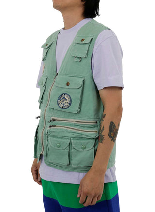 Heritage Chino Marlin Vest - Faded Mint