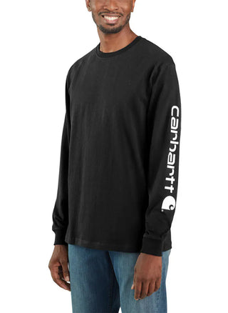 (K231) Signature Sleeve Logo L/S Shirt - Black