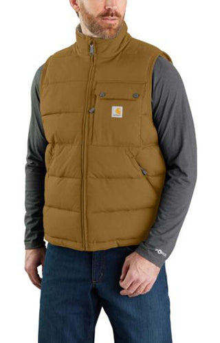 (105475) Montana Loose Fit Insulated Vest - Oak Brown