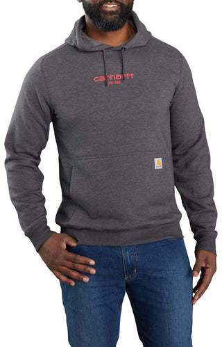 (105569) Force Relaxed Fit Lightweight Logo Graphic Sweatshirt - Carbon Heather