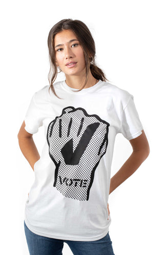 Vote Fist T-Shirt - White