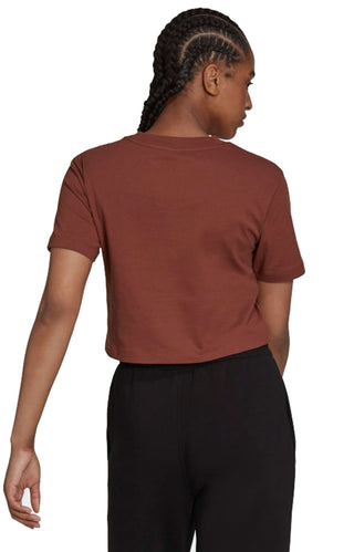 (HF9200) 2000 Luxe Cropped T-Shirt - Earth Brown