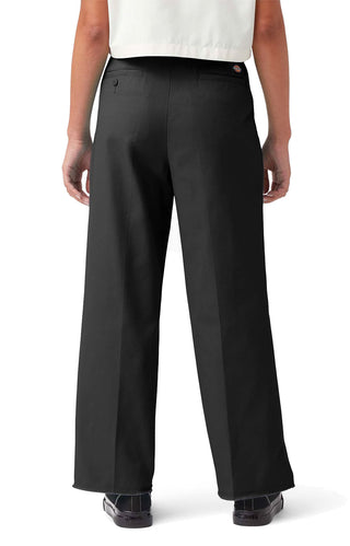 (FPR10RBK) Cropped Twill Ankle Pants - Rinsed Black