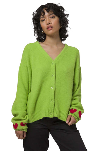 OG Feels Button-Up Sweater - Huf Green