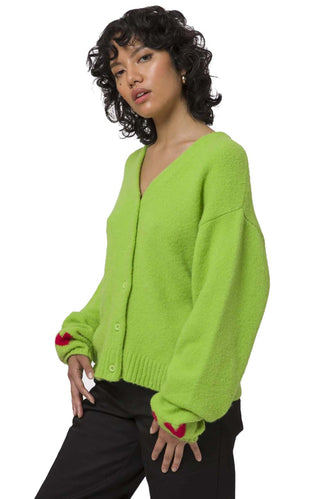 OG Feels Button-Up Sweater - Huf Green