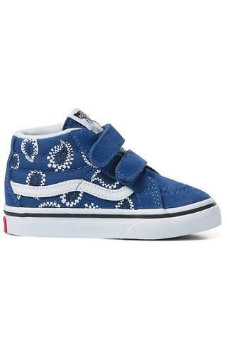 (DXDNVY) Check Paisley Sk8-Mid Reissue V Shoes - Navy