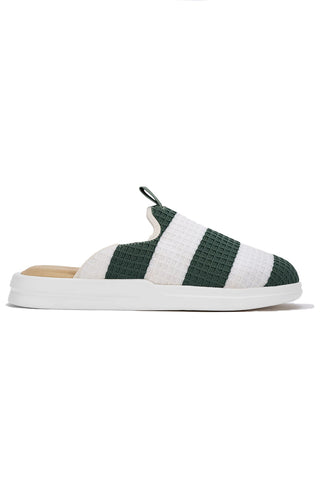 Pelli Waffle Slippers - Lawn Cabana Waffle Terry/Lily