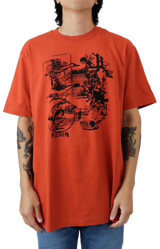 Pioneer Graphic T-Shirt - Rust/Well Fed