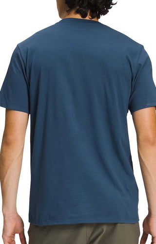 (NF0A812MVJY) Half Dome T-Shirt - Shady Blue/TNF White