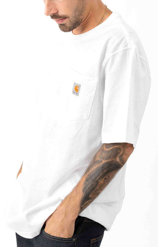 (K87) Workwear Pocket T-Shirt - White