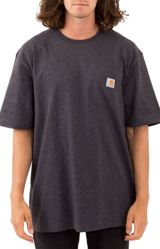 (K87) Workwear Pocket T-Shirt - Carbon Heather