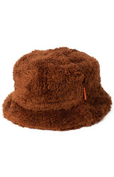 High Pile Bucket Hat - Brown