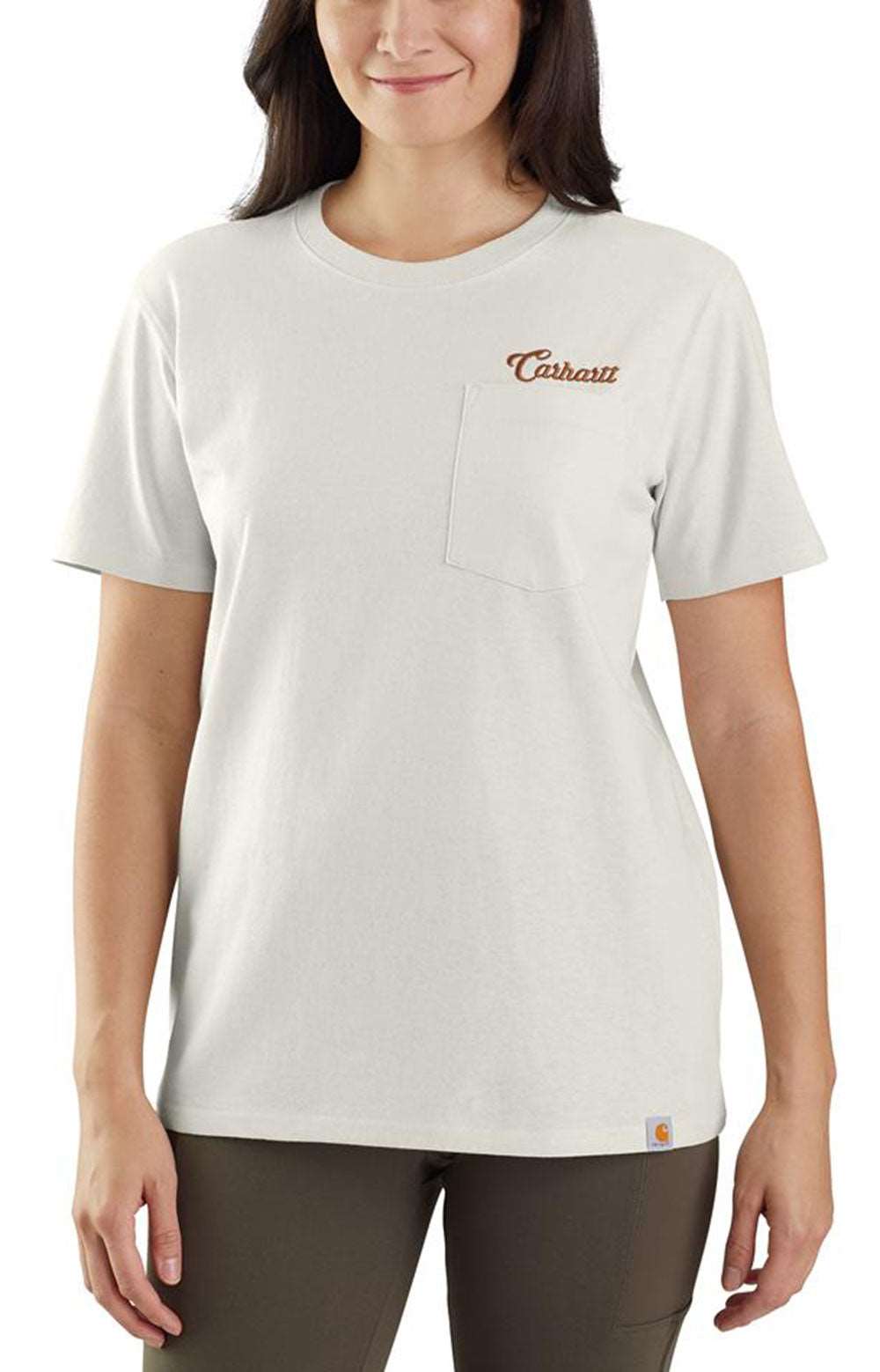 (105401) Loose Fit HW Short Sleeve Script Graphic T-Shirt - Malt