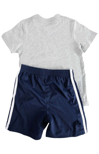 (AG6366CTOD) Cotton Graphic T-Shirt/Short Set - Grey Heather
