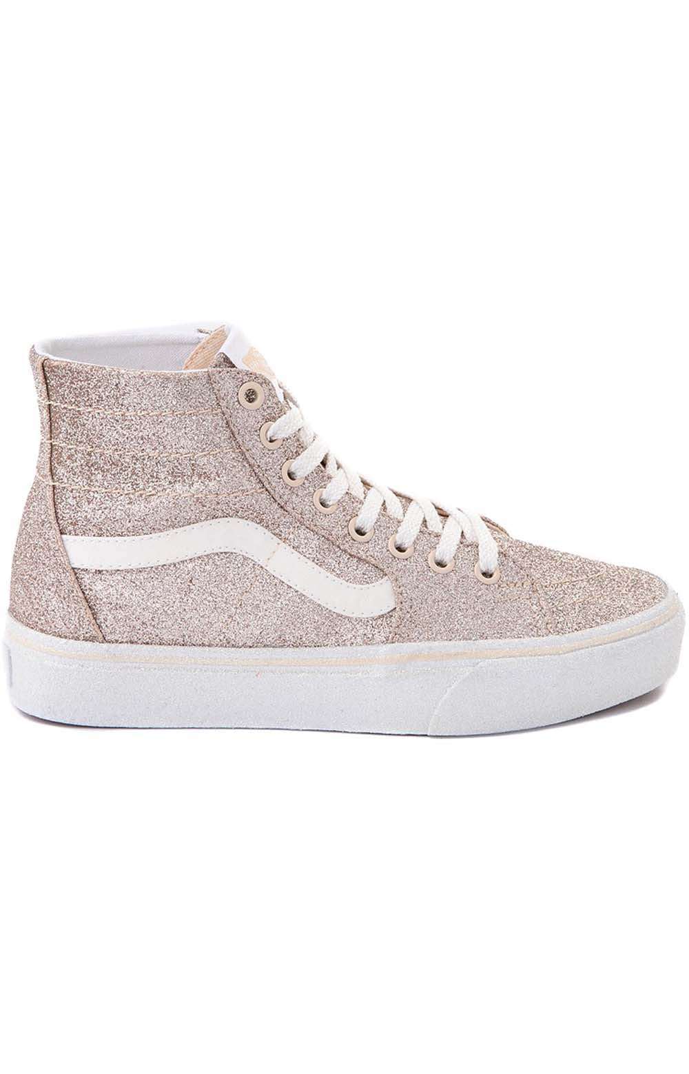 Glitter high hotsell top vans womens