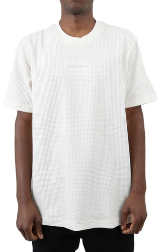 (HP0421) Waffle T-Shirt - Chalk White