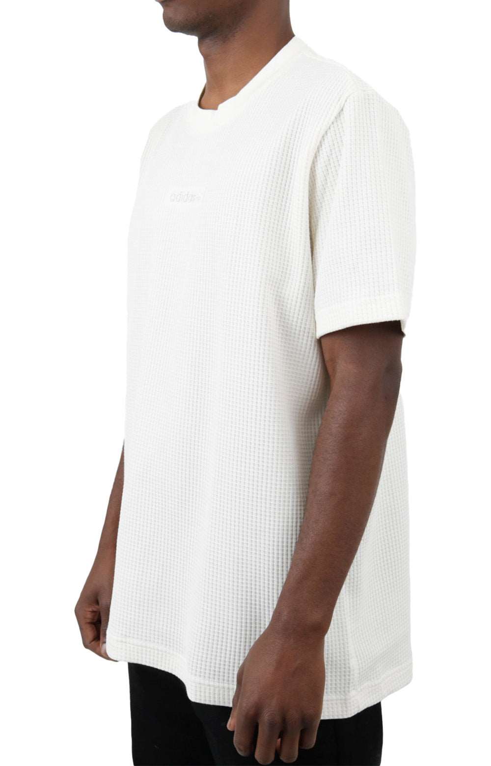 (HP0421) Waffle T-Shirt - Chalk White