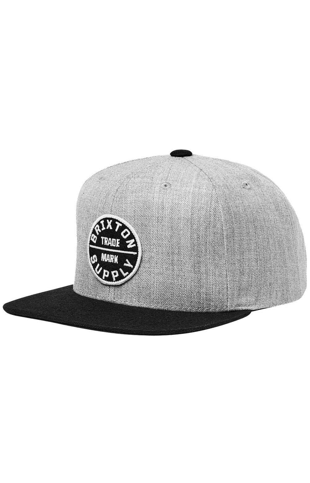 Oath III Snap-Back Hat - Light Heather Grey/Black