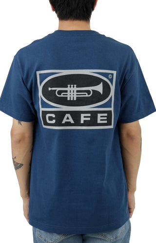 Trumpet Logo T-Shirt - Navy