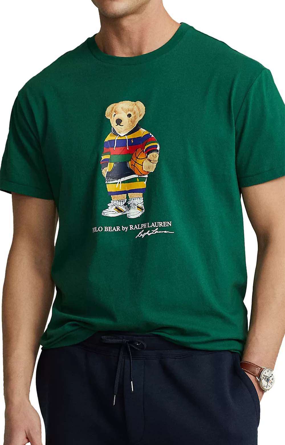 Polo Ralph Lauren Classic Fit Polo Bear Ready To Play Basketball