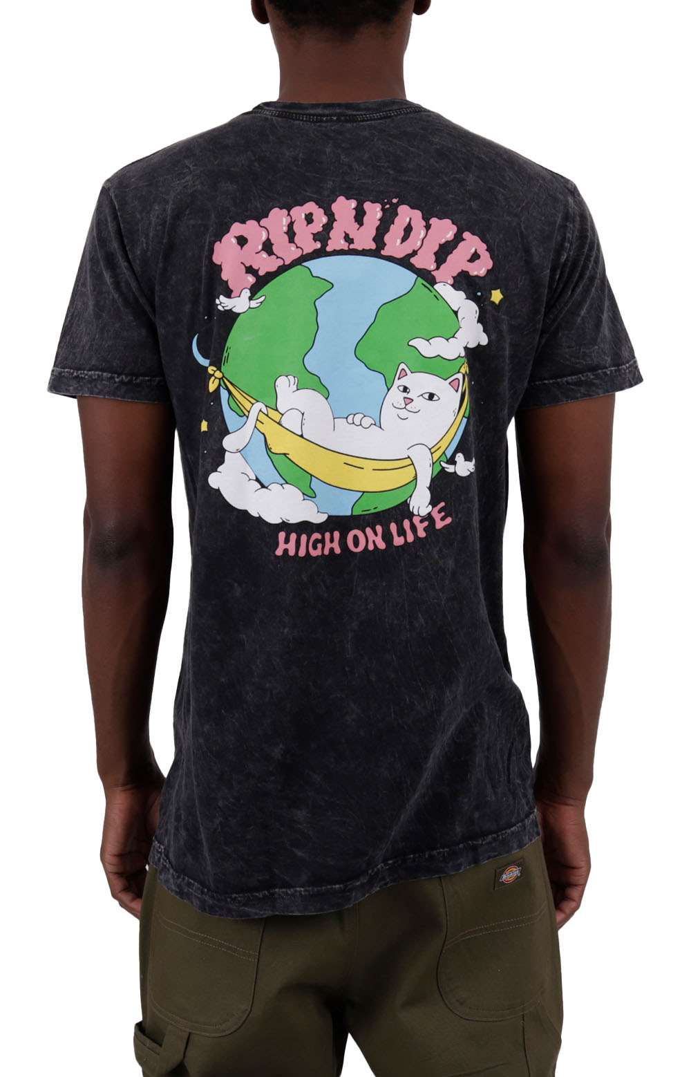High On Life T-Shirt - Black Mineral Wash