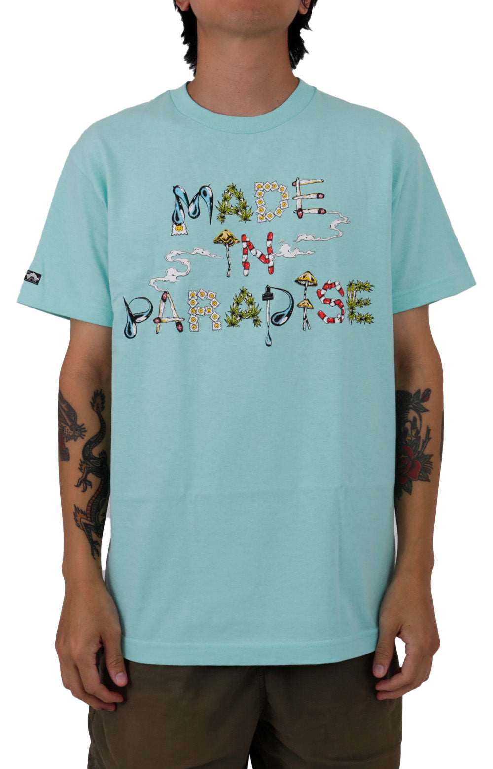 Logo Tropes T-Shirt - Celadon