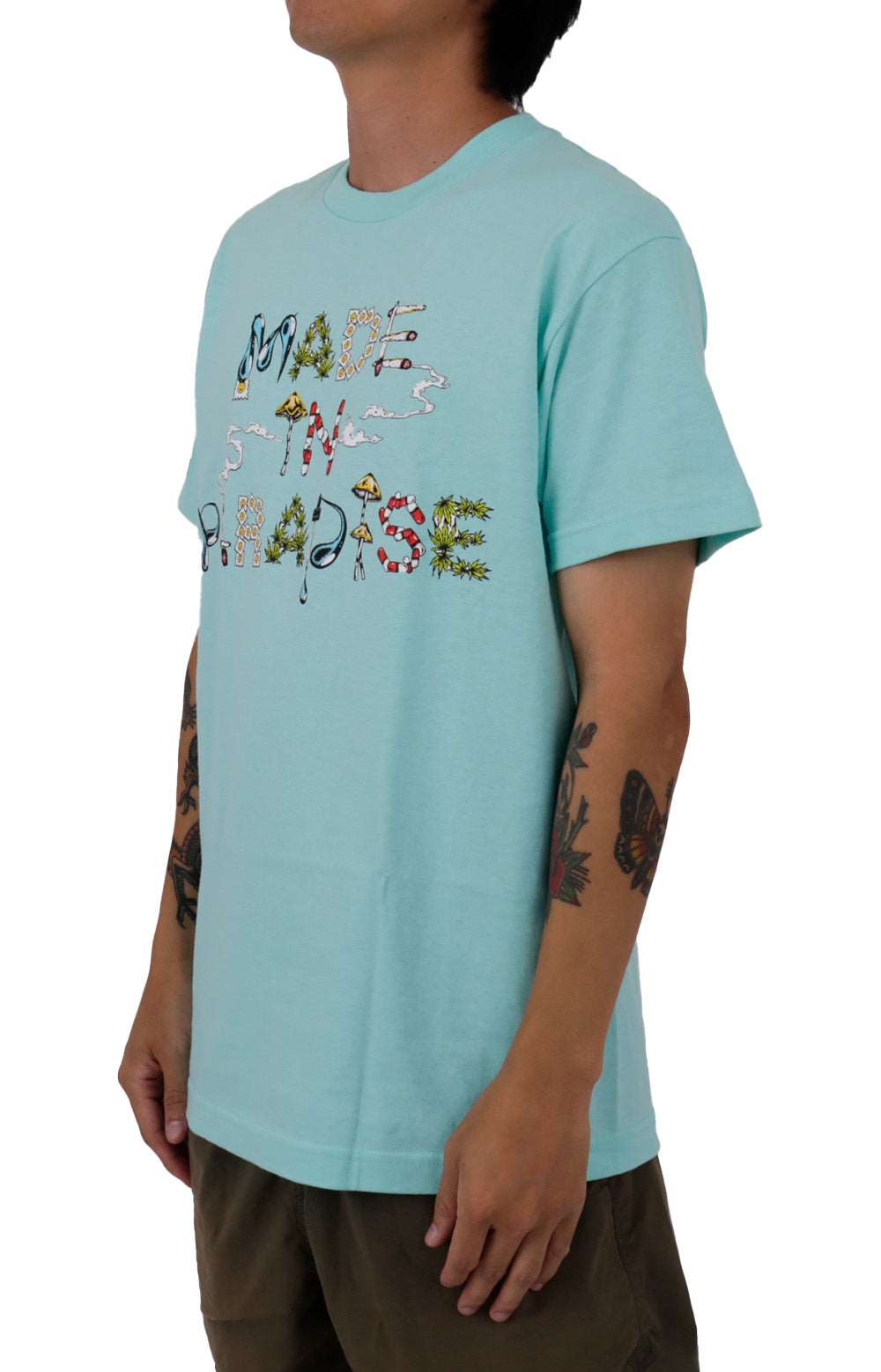 Logo Tropes T-Shirt - Celadon