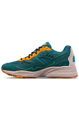 (S70674-4-3) 3D Grid Hurricane Shoes - Green/Orange