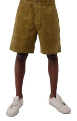 Corduroy Fatigue Shorts - Herb Green