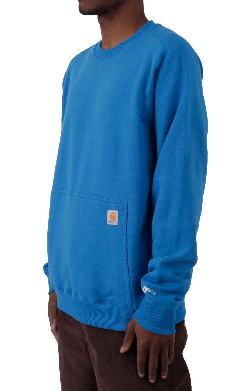 (105568) Force Relaxed Fit Lightweight Crewneck Sweatshirt - Marine Blue