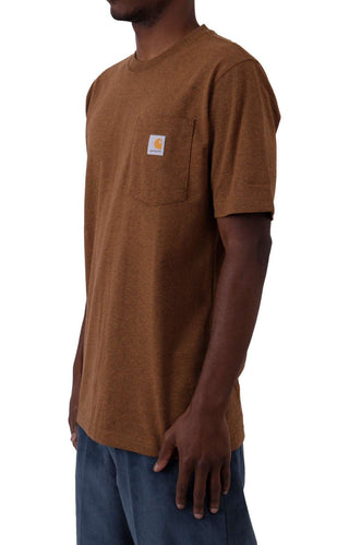 (K87) Workwear Pocket T-Shirt - Oiled Walnut Heather