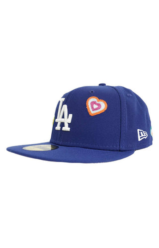 LA Dodgers Chainstitch Heart 59FIFTY Fitted Hat