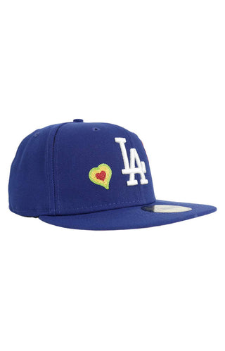 LA Dodgers Chainstitch Heart 59FIFTY Fitted Hat