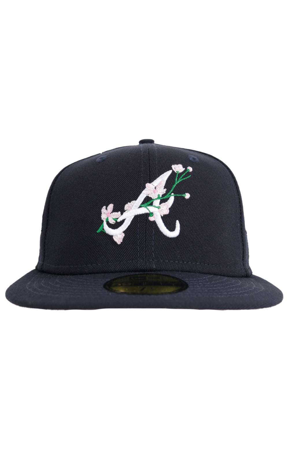 Atlanta Braves Side Patch Bloom 59FIFTY Fitted Hat