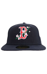 Boston Red Sox Side Patch Bloom 59FIFTY Fitted Hat