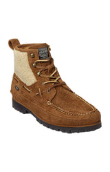 (812878122001) Ranger Mid Suede & Faux-Shearling Boots - Teak