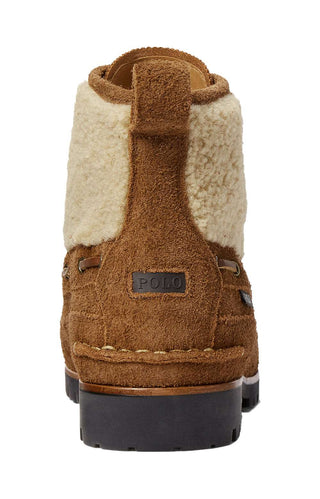 (812878122001) Ranger Mid Suede & Faux-Shearling Boots - Teak