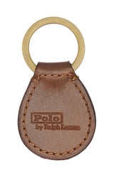 Equestrian Leather Key Fob - Brown