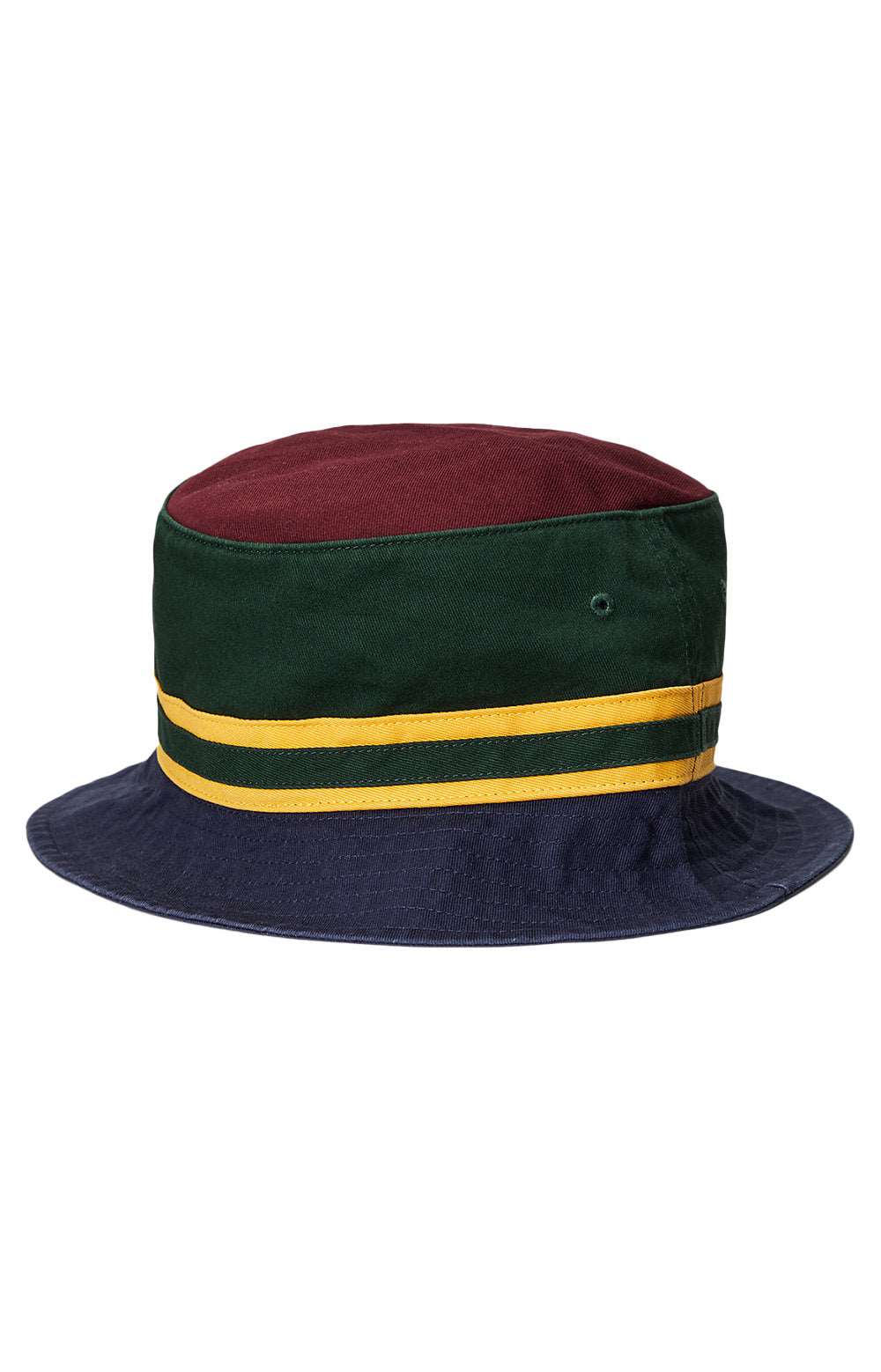 Color Blocked Twill Bucket Hat - Multi