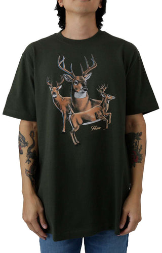 Pioneer Graphic T-Shirt - Dark TImber/Three Deer