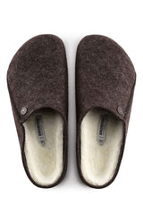 (1016571) Zermatt Shearling Wool Felt Slippers - Mocha