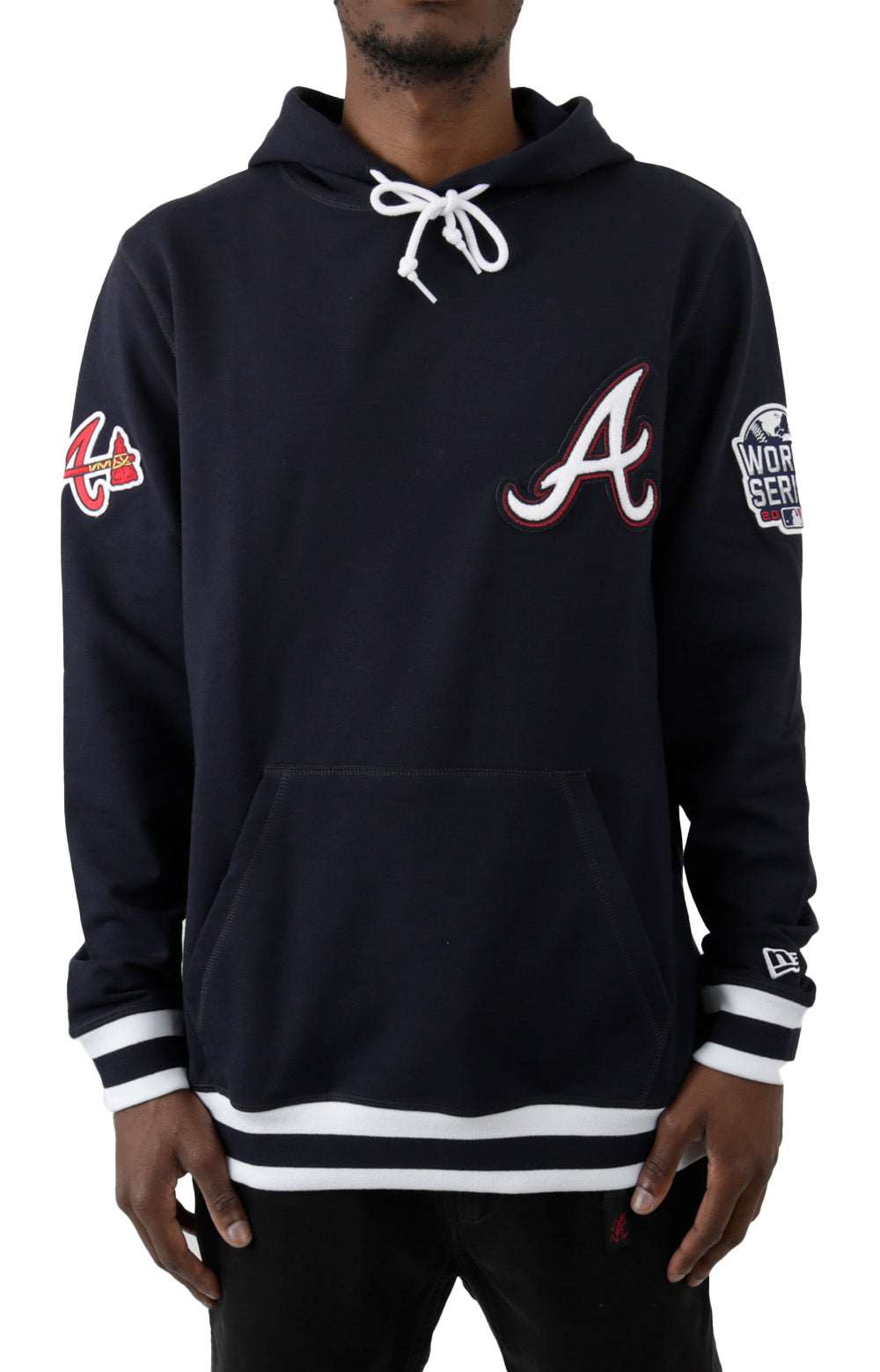 Atlanta Braves Logo Select Black Hoodie - Size: L, MLB by New Era
