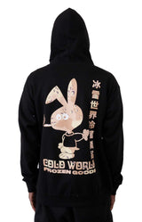 Choc Chip Camo Bunny Pullover Hoodie - Black