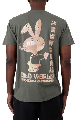 Choc Chip Camo Bunny T-Shirt - Sage Green