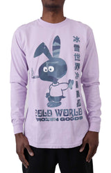 Blue Camo Bunny L/S Shirt - Orchid