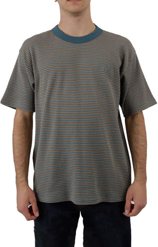 Stripe Shin T-Shirt - Teal