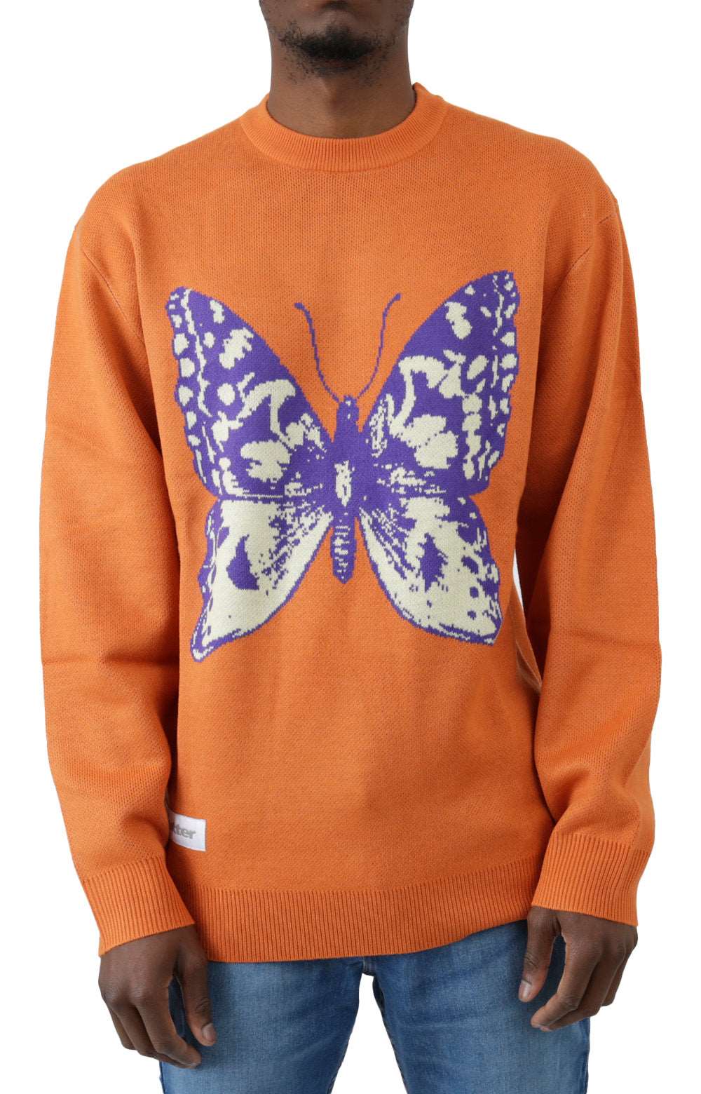 Butterfly Knit Sweater - Burnt Orange